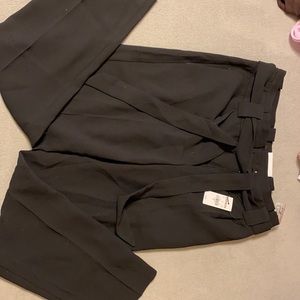 Express ankle high rise black dress pants